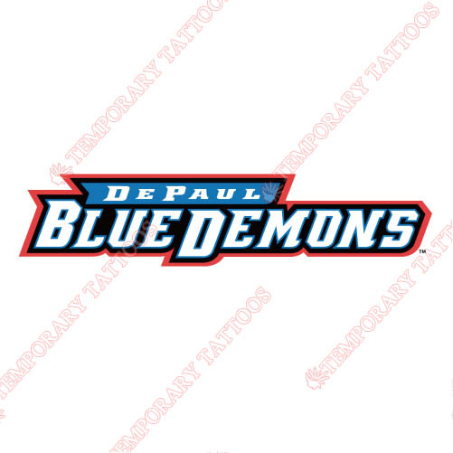 DePaul Blue Demons Customize Temporary Tattoos Stickers NO.4272